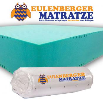 Eulenberger Matratze - Größe: 100x200 cm - 18 cm hoch - Aloe Vera Bezug